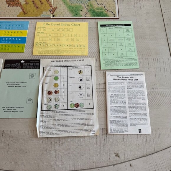 Vintage 1972 Avalon Hill Outdoor Survival Bookshelf Edition (unpunched) - Picture 6 of 10